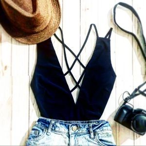 Open back bodysuit